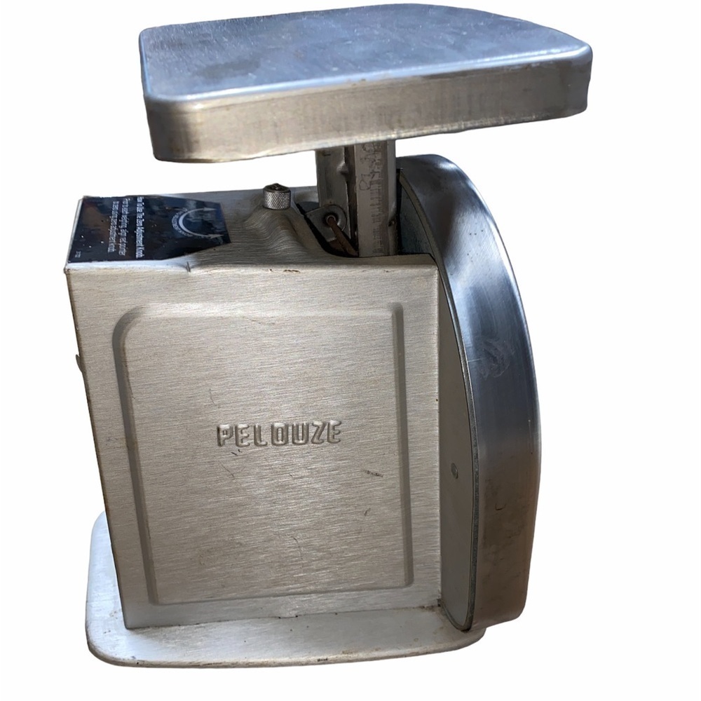 Pelouze mechanical 50 lb stainless steel scale - Picture 3 of 5